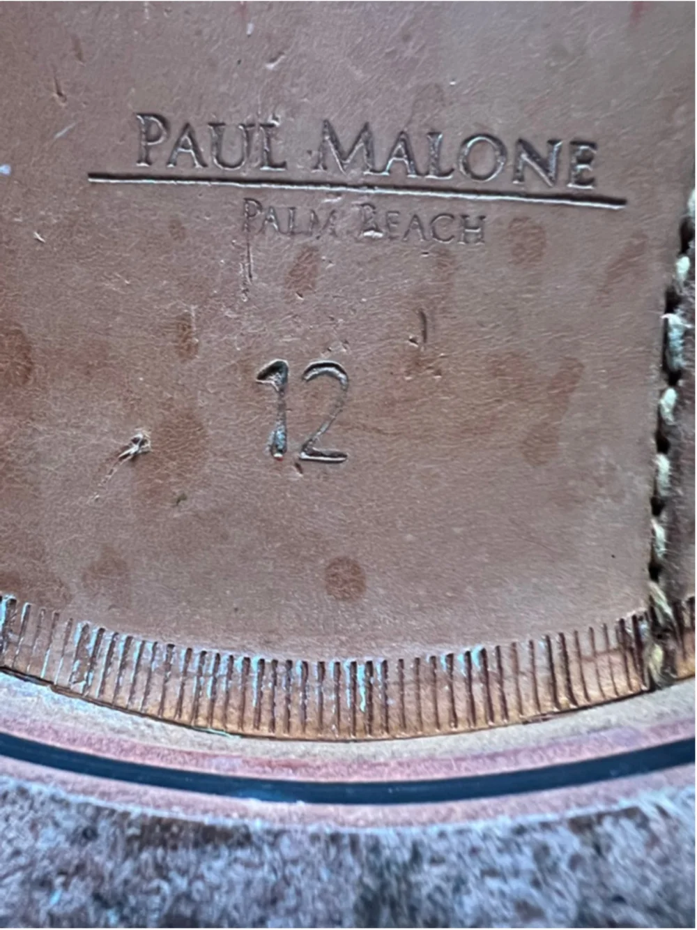 Men's Paul Malone Palm Beach Black Woven Leather Oxfords Size 12